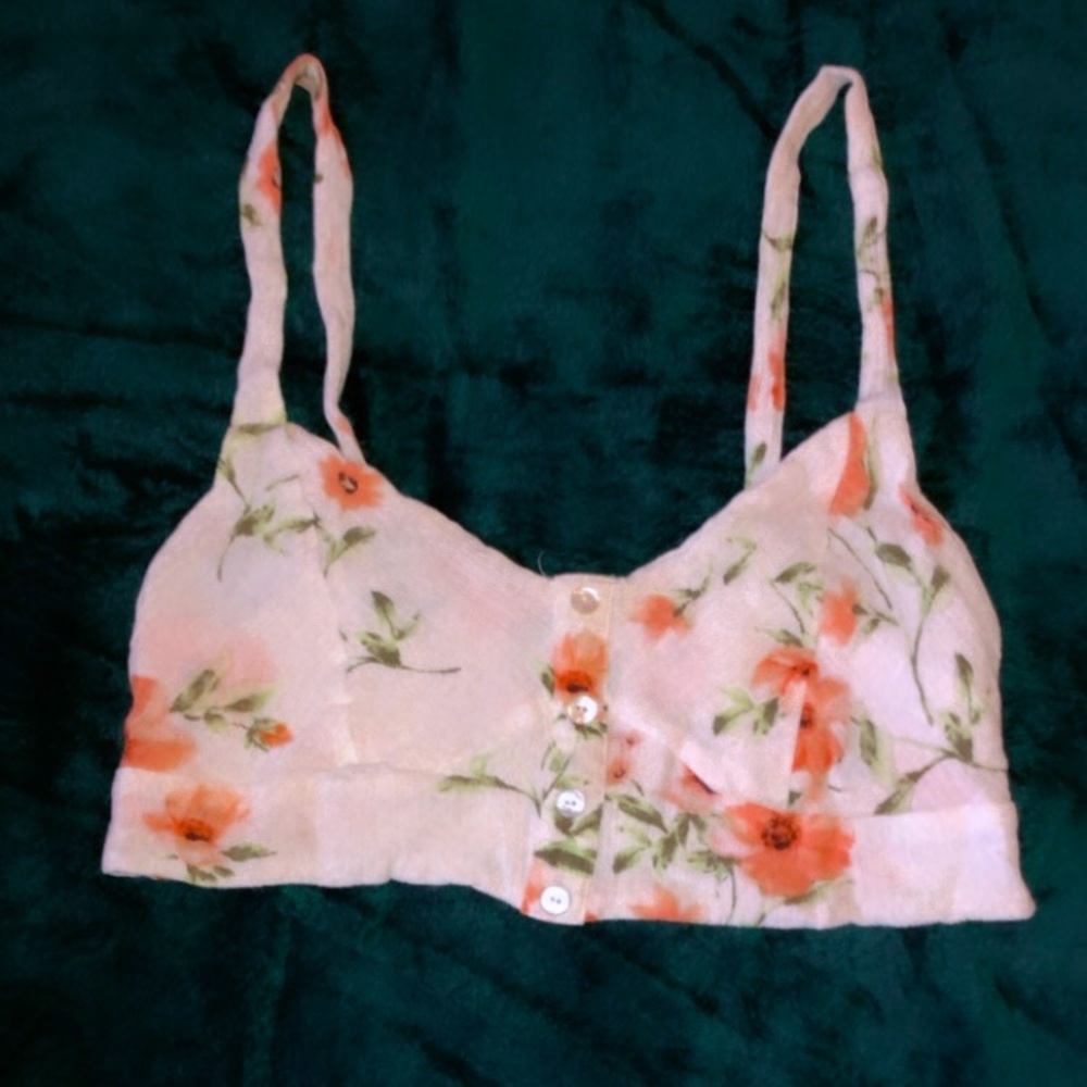 Flower print brallete top